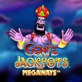 Genie Jackpots Megaways by Blueprint Gaming, showcased at oranjepalace-casino.co.nl – game logo