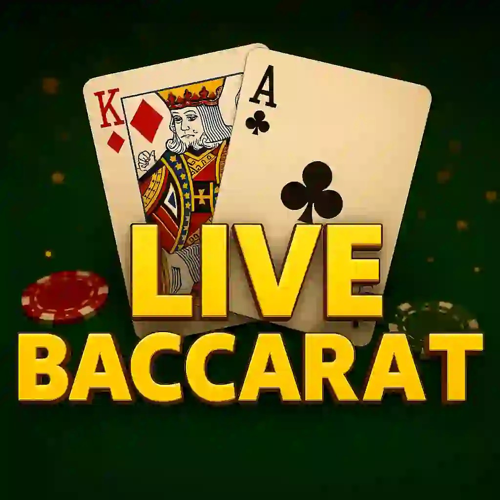 Live Baccarat game by Evolution – logo hosted on Oranje Palace Casino