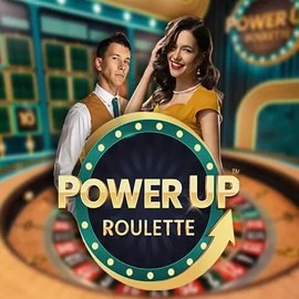 Official Live Casino logo: PowerUP Roulette by Pragmatic Play at Oranje Palace Casino